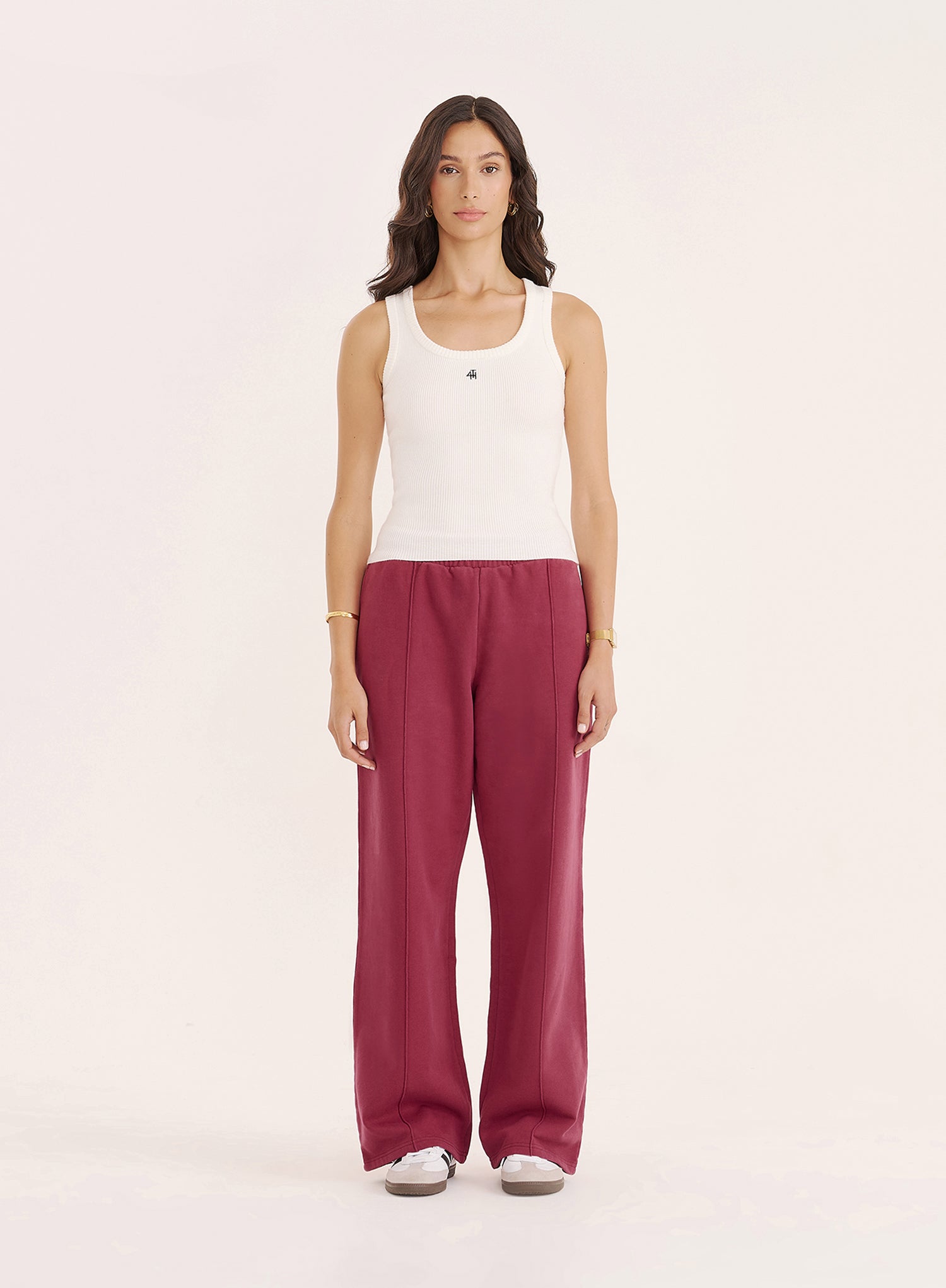 Berry 4th Wide Leg Branded Joggers